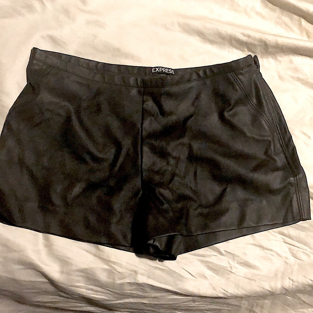 Pleather Express shorts